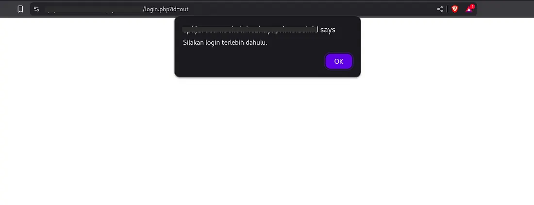 Pop-up login