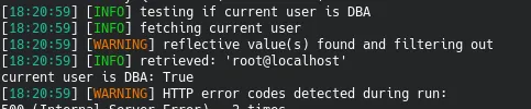 SQL Error Message
