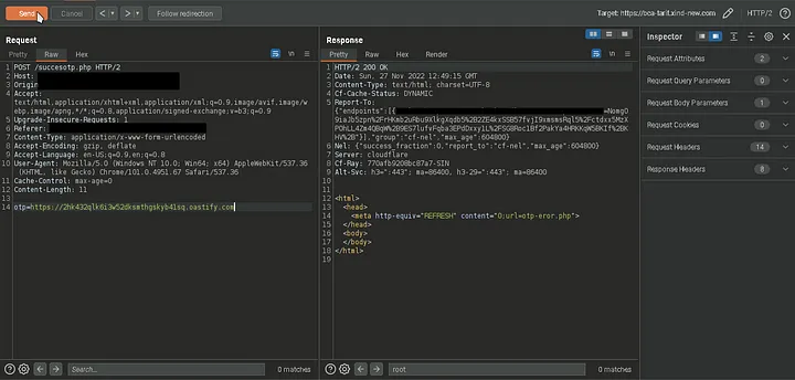 SSRF Vulnerability Testing