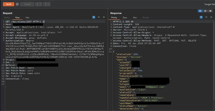 Burp Suite Request Analysis