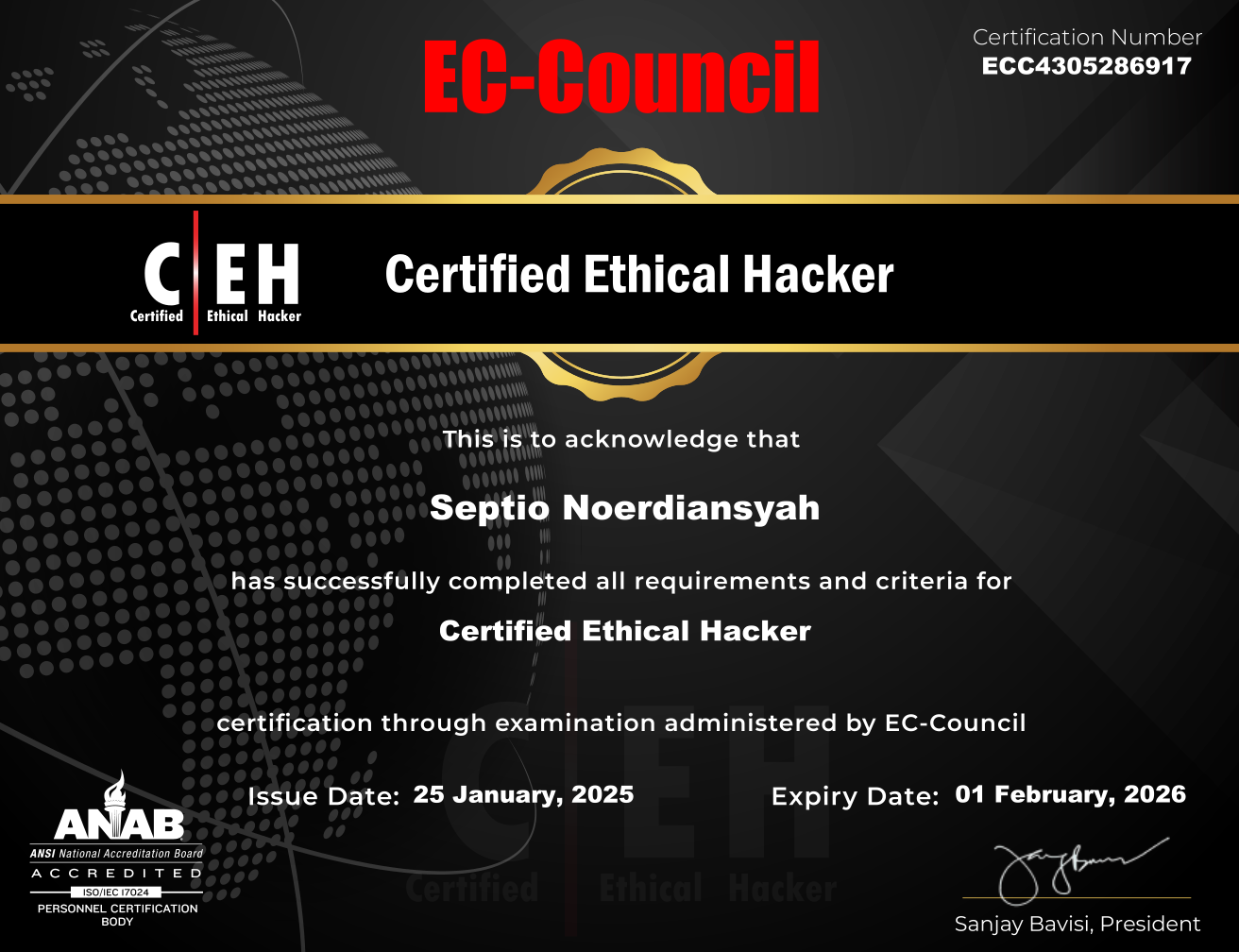 CEH v13 Certificate