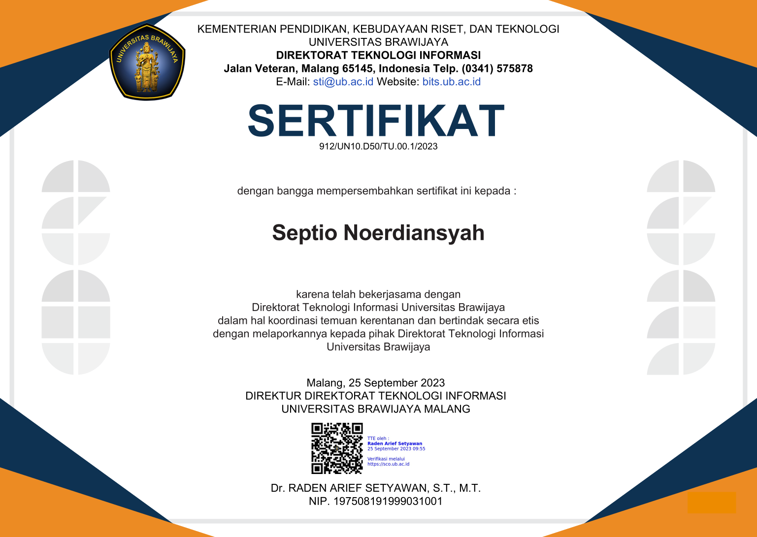 CNSP Certificate
