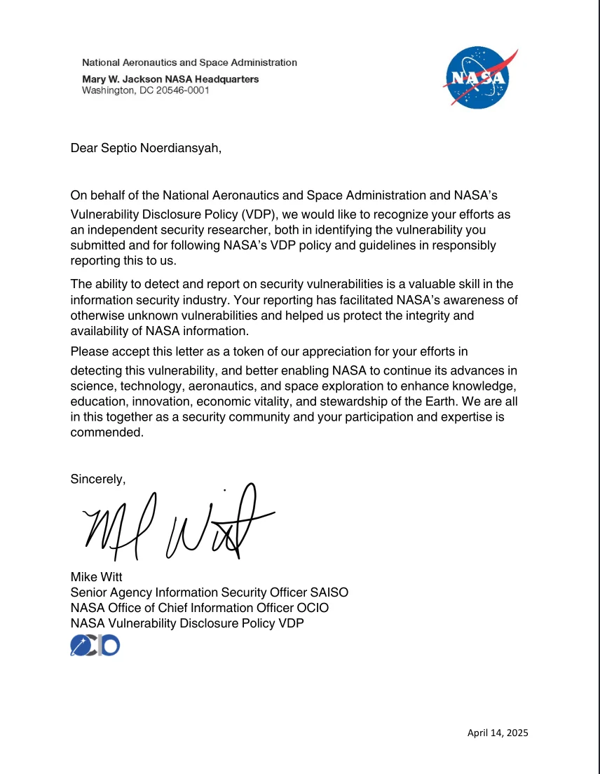 NASA Vulnerability Research Program — NASA