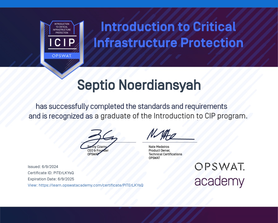 CNSP Certificate