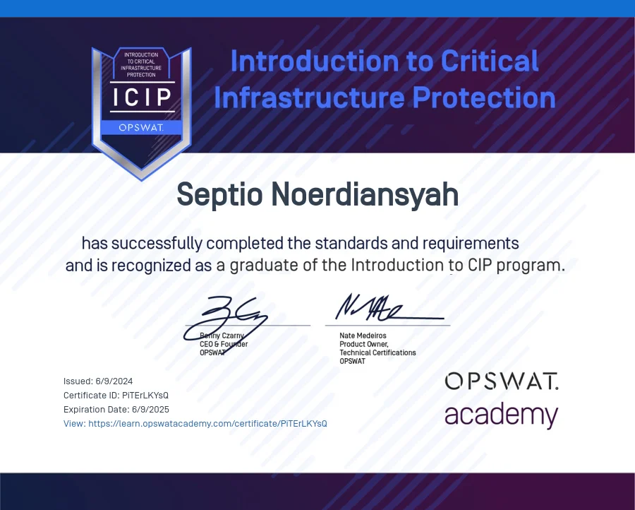 Introduction to Critical Infrastructure Protection (ICIP) — OPSWAT Academy