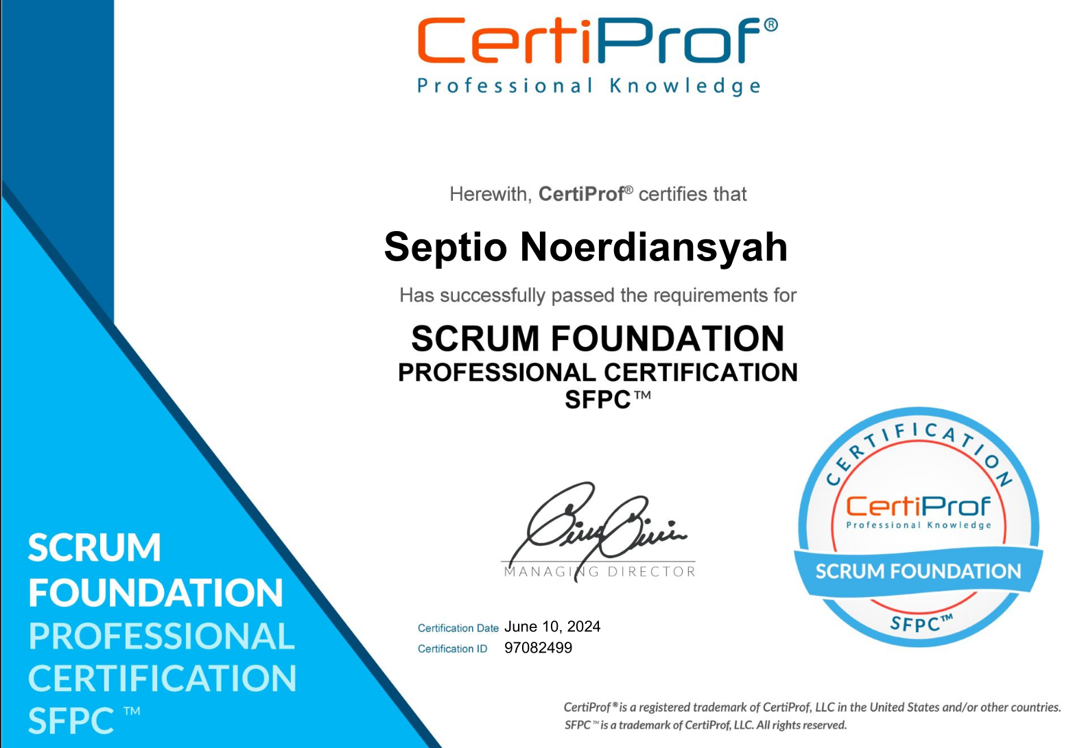 CNSP Certificate